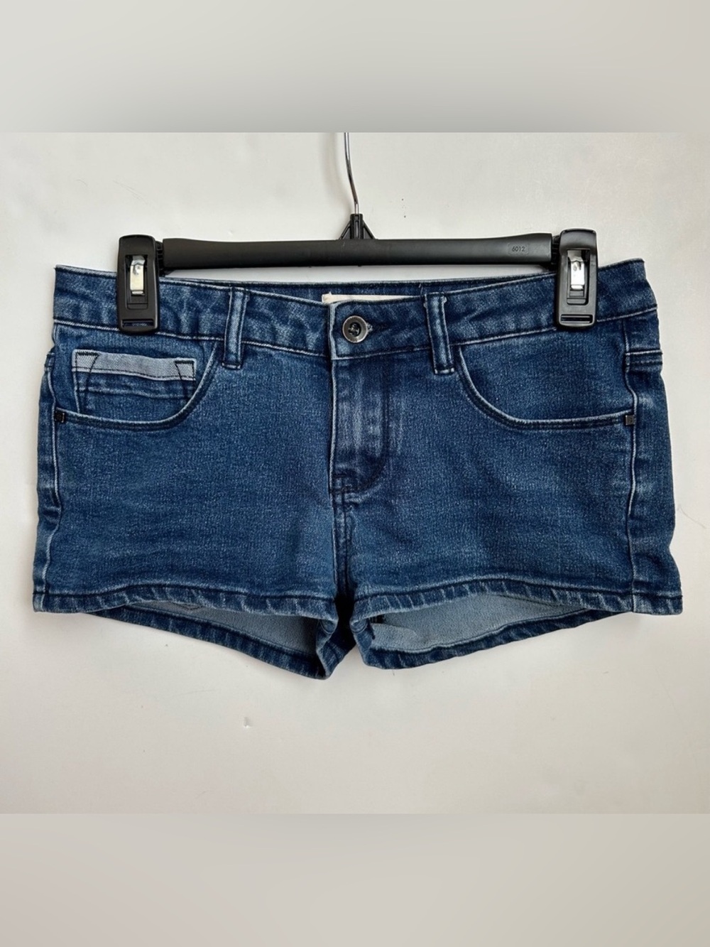 OTB Blue Jean Denim Daisy Duke Short Shorts Two had Tone Pocket Size 5